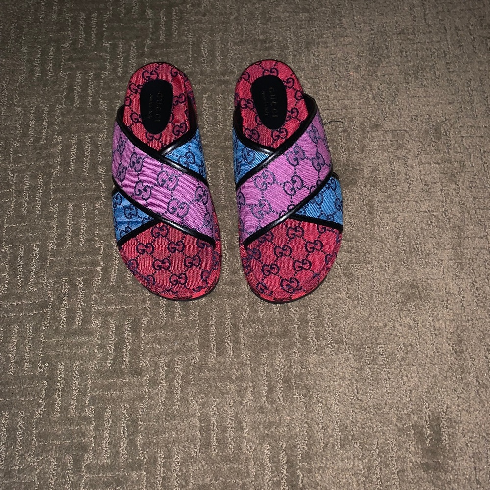 Multi colored Monogram GG Sandals Slides
